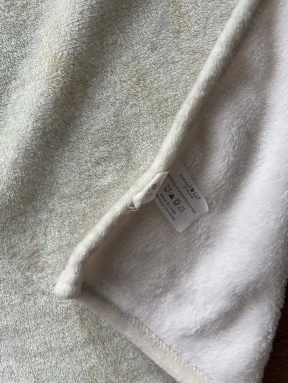 Natural Life Fleece Throw Blanket 50"x60" It's OK to Flower Red Green Cream Boho - Picture 4 of 4